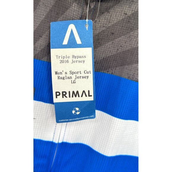 2016 Triple Bypass Cycling Jersey Primal Mens L 28 Annv. NWT - Picture 2 of 7